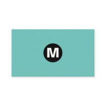 センタースポットモノグラム – 黒ターコイズ6bc3bb