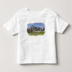 センターセントブリッジアンドダウンタウンアルバータ トドラーTシャツ