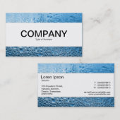 センターバンドカッコいい – 青い水 名刺 (正面/裏面)