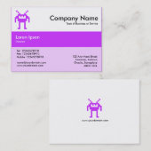 センターバンドカラー – パープル – ナノボット 名刺 (正面/裏面)