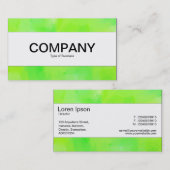 センターバンド絵を描-緑II 名刺 (正面/裏面)