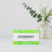 センターバンド絵を描-緑II 名刺 (スタンド正面)