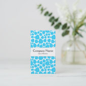 センターバンド葉- – スカイブルー付き 名刺 (スタンド正面)