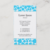 センターバンド葉- – スカイブルー付き 名刺 (裏面)