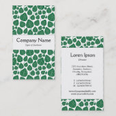 センターバンド葉- – 森の緑(白) 名刺 (正面/裏面)