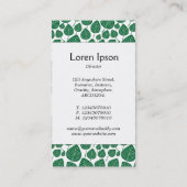 センターバンド葉- – 森の緑(白) 名刺 (裏面)