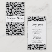 センターバンド葉- – 白黒 名刺 (正面/裏面)