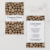 センターバンド葉- – 砂オンブラック 名刺 (正面/裏面)