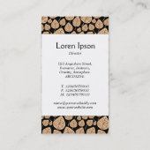 センターバンド葉- – 砂オンブラック 名刺 (裏面)