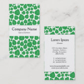 センターバンド葉- – 芝生の緑（白） 名刺 (正面/裏面)