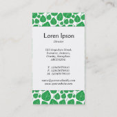 センターバンド葉- – 芝生の緑（白） 名刺 (裏面)