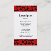 センターバンド葉- – 赤（黒） 名刺 (裏面)
