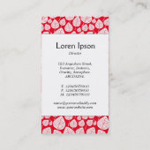 センターバンド葉- – 赤e6001cの白 名刺 (裏面)