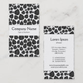 センターバンド葉- – 黒オン白 名刺 (正面/裏面)