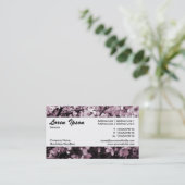 センターバンド035 -さくらんぼ花 名刺 (スタンド正面)