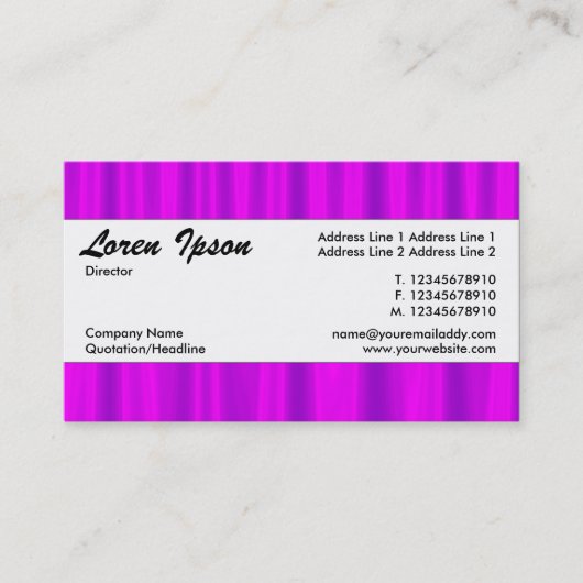 センターバンド086 名刺 (正面)