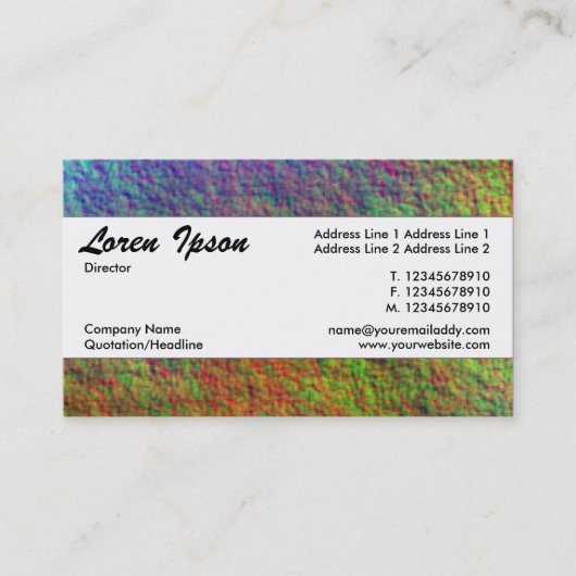 センターバンド109 名刺 (正面)