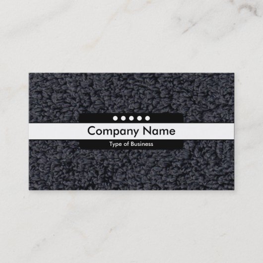 センターバンド5スポットウールカーペット 名刺 (正面)