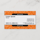 センターバンド5スポット – オレンジ色のフローラ 名刺 (裏面)