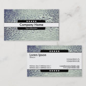 センターバンド5スポット – ガラス上の水滴01 名刺 (正面/裏面)