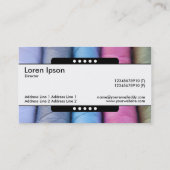 センターバンド5スポット – コットンリール 名刺 (裏面)