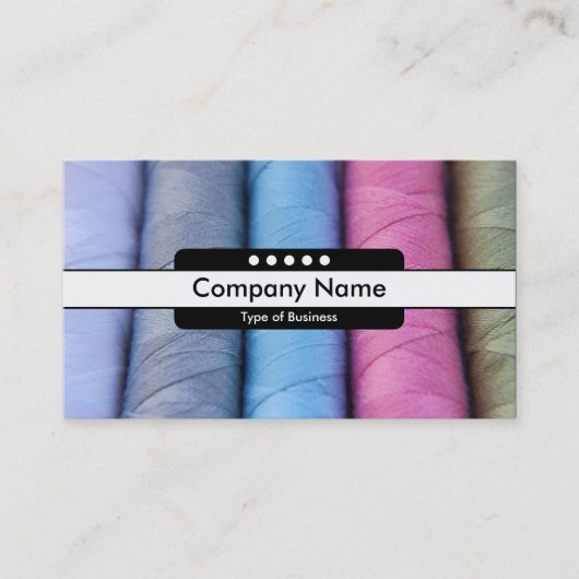 センターバンド5スポット – コットンリール 名刺 (正面)