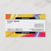 センターバンド5スポット – フラクタル抽象芸術061012e 名刺 (裏面)