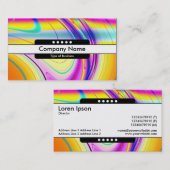 センターバンド5スポット – フラクタル抽象芸術061012f 名刺 (正面/裏面)