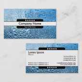 センターバンド5スポット – ブルーウォーターII 名刺 (正面/裏面)