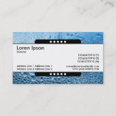 センターバンド5スポット – ブルーウォーターII 名刺 (裏面)