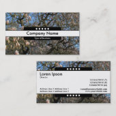 センターバンド5スポット – 花の木々マグノリア 名刺 (正面/裏面)