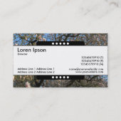 センターバンド5スポット – 花の木々マグノリア 名刺 (裏面)