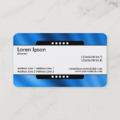 センターバンド5点 – インジゴグラデーション 名刺 (裏面)