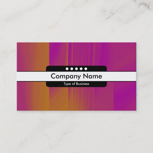 センターバンド5点 – オレンジとマゼンタのテクスチャ 名刺 (正面)