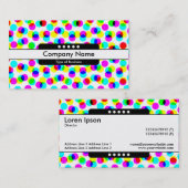 センターバンド5点 – カラーハーフトーンパターン 名刺 (正面/裏面)