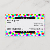 センターバンド5点 – カラーハーフトーンパターン 名刺 (裏面)