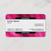 センターバンド5点 – クリムゾングラデーション 名刺 (裏面)
