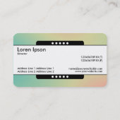 センターバンド5点 – グラデーションY、M、B、R、ダークブシン 名刺 (裏面)