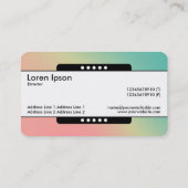 センターバンド5点 – グラデーションY、M、B、R、ダークブシン 名刺 (裏面)