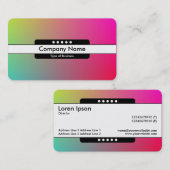 センターバンド5点 – グラデーションY、M、B、R、 名刺 (正面/裏面)