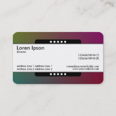 センターバンド5点 – グラデーションY、M、B、R、暗 名刺 (裏面)