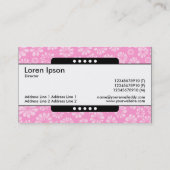 センターバンド5点 – ピンクフローラ 名刺 (裏面)