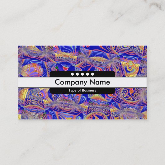 センターバンド5点 – フラクタル抽象芸術061012a 名刺 (正面)