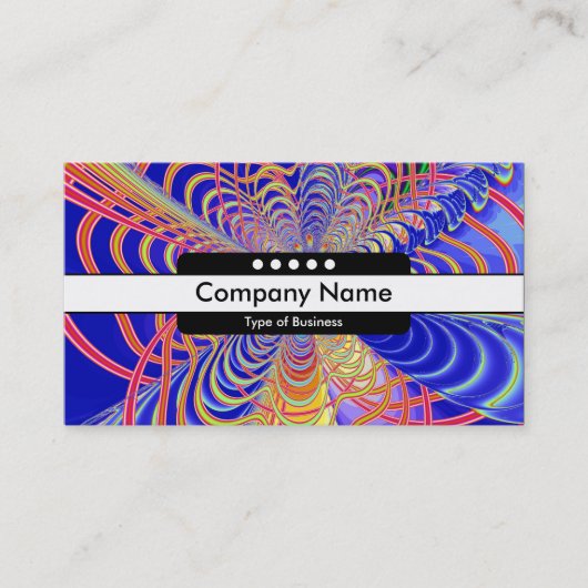 センターバンド5点 – フラクタル抽象芸術061012d 名刺 (正面)