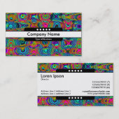 センターバンド5点 – フラクタル抽象芸術191111a 名刺 (正面/裏面)