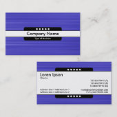 センターバンド5点 – ブラシ付きブルーテクスチャ 名刺 (正面/裏面)