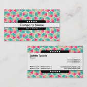 センターバンド5点 – 六角形パターン02 名刺 (正面/裏面)