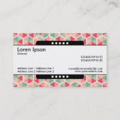 センターバンド5点 – 六角形パターン04 名刺 (裏面)