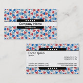 センターバンド5点 – 六角形パターン05 名刺 (正面/裏面)