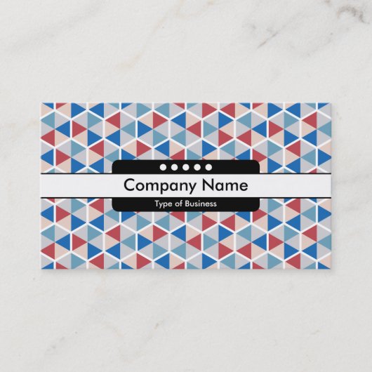 センターバンド5点 – 六角形パターン05 名刺 (正面)